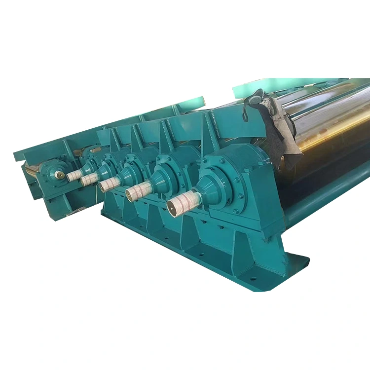 Роликовый конвейер для поворота стальных заготовок